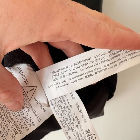 Zara Faux Leather Skirt With Belt Black Blogger Fav Size Large - Picture 11 of 12